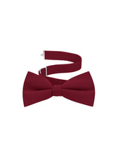 Load image into Gallery viewer, Burgundy Satin Formal Accessory Set with Bow Tie, Cummerbund & Pocket Hanky by S.H.Churchill
