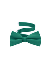Load image into Gallery viewer, Kelly Green  Satin Formal Accessory Set with Bow Tie, Cummerbund &amp; Pocket Hanky by S.H.Churchill
