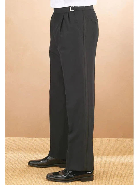 Black Formal Tuxedo Trousers