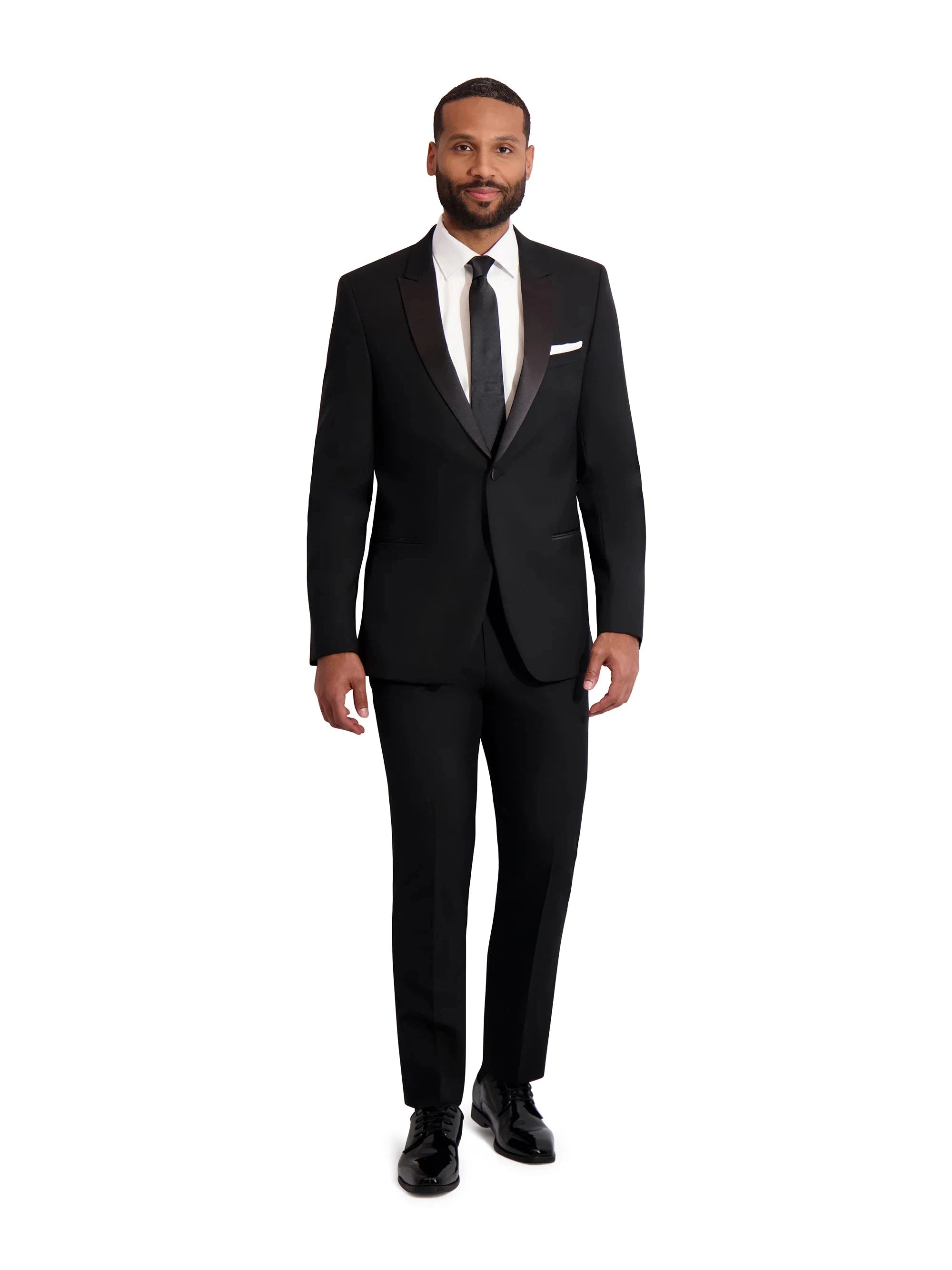 Men's 1 Button Peak Lapel Tuxedo Fine Tuxedos
