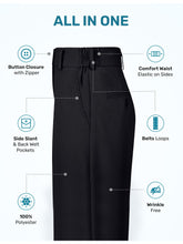 Load image into Gallery viewer, S.H. Churchill &amp; Co. Boy&#39;s Comfort Waist Dress Pants and Belt-Black
