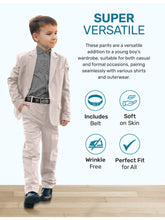 Load image into Gallery viewer, S.H. Churchill & Co. Boy's Comfort Waist Dress Pants and Belt-Khaki