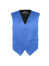 Load image into Gallery viewer, Boy's 4 Piece Vest Set, with Bow Tie, Neck Tie & Pocket Hankie