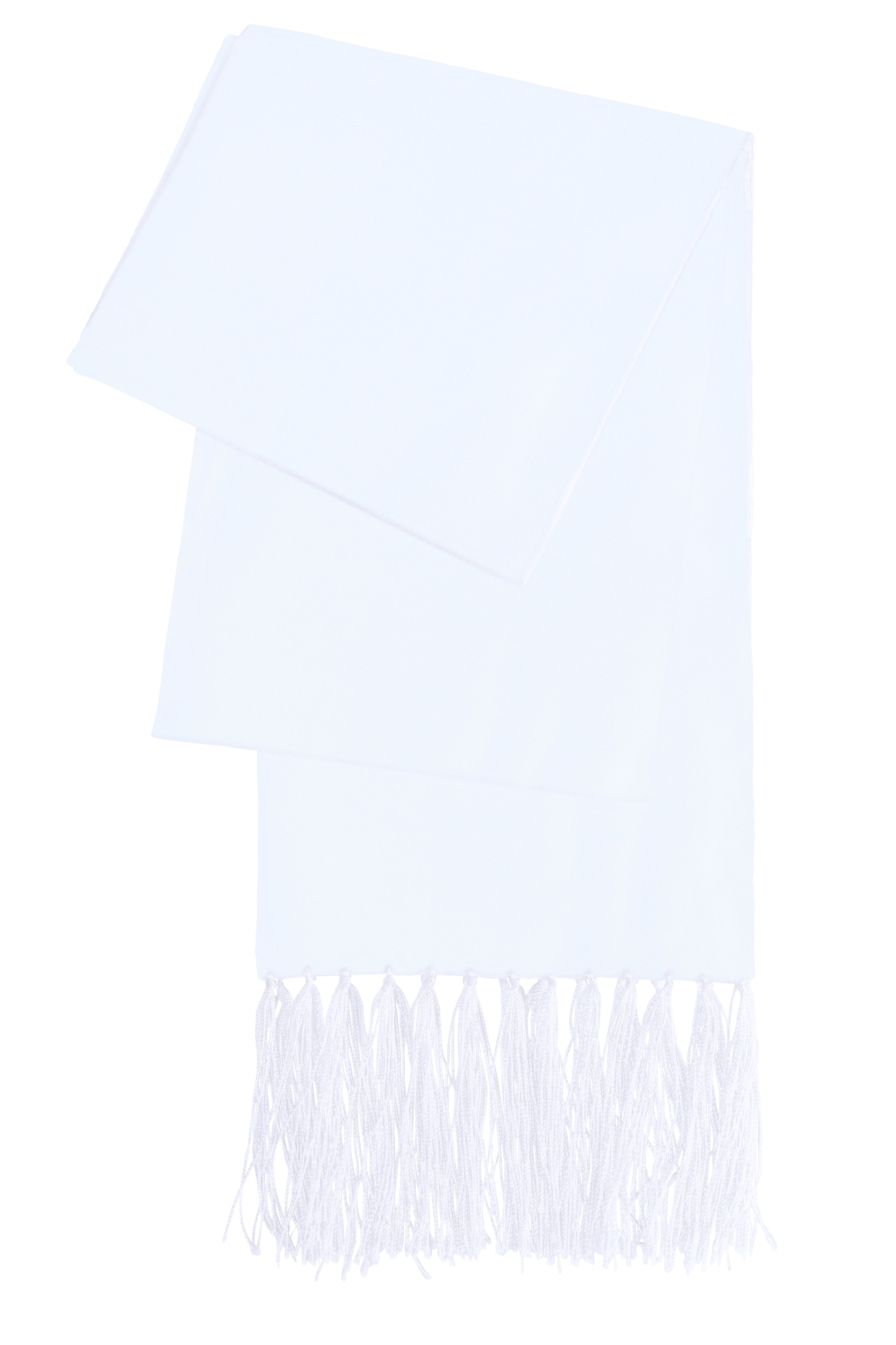 Men's 100% Silk White Formal Scarf Men's 100% Silk White Formal Scarf