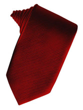 Load image into Gallery viewer, Red Faille Silk Full Back Tuxedo Vest and Tie Set by Cardi

