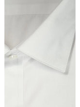 Load image into Gallery viewer, Men's Slim Fit- White Non-Pleated Spread Collar Tuxedo Shirt with French Cuffs