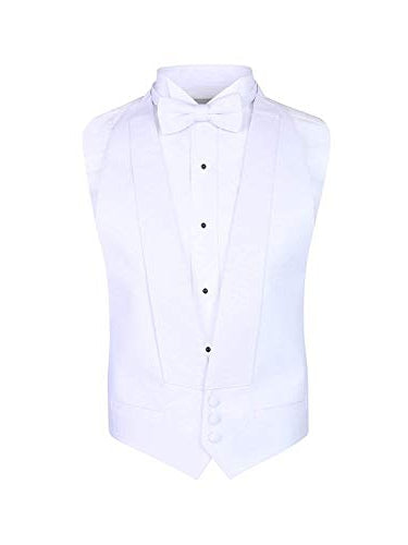 White Pique Vest Bow Tie Fine Tuxedos