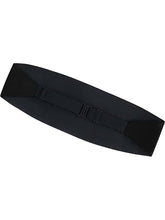 Load image into Gallery viewer, Black 100% Silk Cummerbund & Self Tie Bow Tie Set