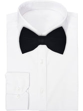 Load image into Gallery viewer, S.H. Churchill & Co. Men's Black Velvet Bow Tie and Pocket Square Set