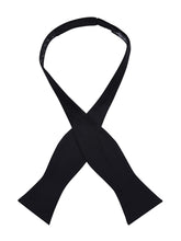 Load image into Gallery viewer, S.H. Churchill & Co. Men's Black Self Tie Bow Tie and Cummerbund Set