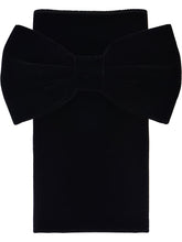 Load image into Gallery viewer, S.H. Churchill & Co. Men's Black Velvet Bow Tie and Pocket Square Set