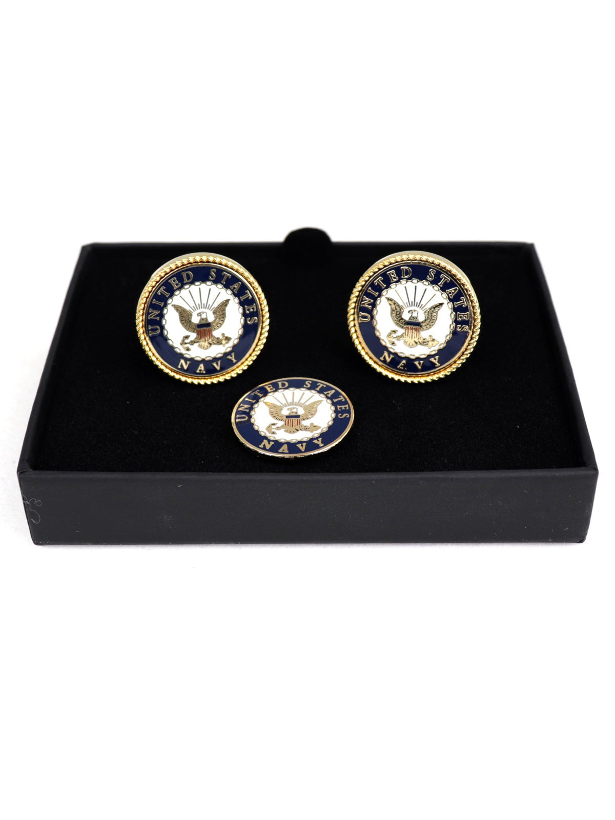 US Navy Cufflinks and Lapel Pin Tie Tack