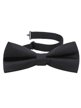 Load image into Gallery viewer, S.H. Churchill & Co. Men's Classic Formal Wool Black Backless Tuxedo Vest And Bow Tie