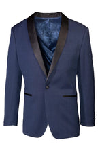 Load image into Gallery viewer, Slim Fit Indigo Blue Pindot Dinner Jacket
