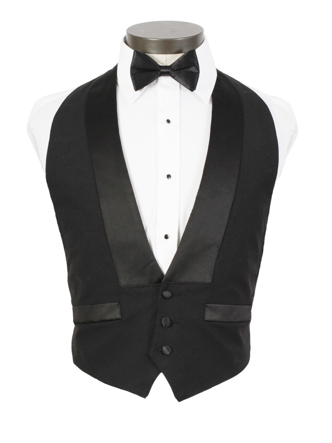 Backless Tuxedo Vest | 100% Wool | 3 Button Front Fine Tuxedos Backless Tuxedo Vest | 100% Wool | 3 Button Front Fine Tuxedos