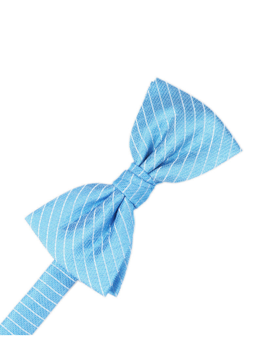 Blue Ice Diamond Grid Pattern Formal Bow Tie