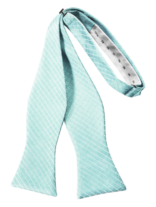 Pool Diamond Grid Pattern Self-Tie Bow Tie