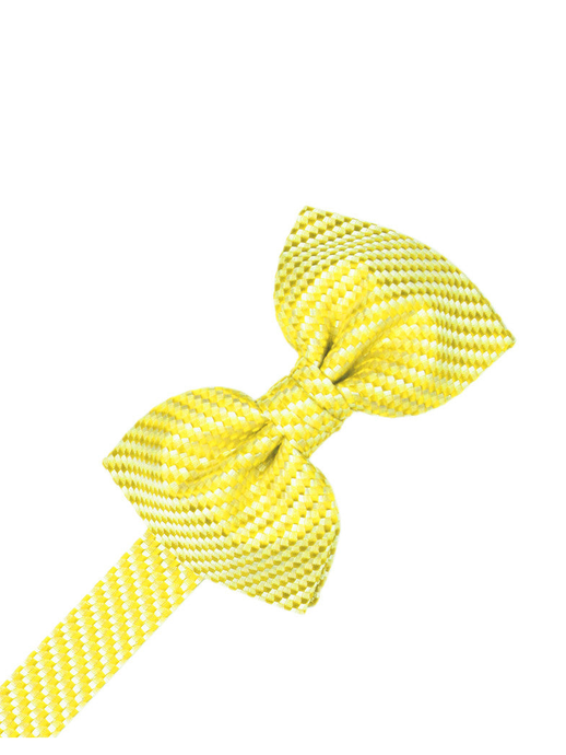 Lemon Venetian Formal Bow Tie