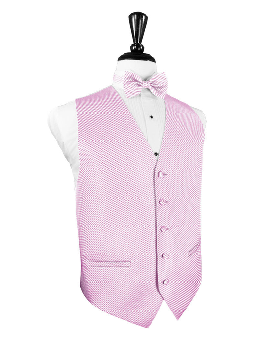 Pink Venetian Tuxedo Vest