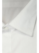 Load image into Gallery viewer, White Non-Pleated Spread Collar Tuxedo Shirt- French Cuffs
