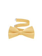 Load image into Gallery viewer, Gold Satin Formal Accessory Set with Bow Tie, Cummerbund &amp; Pocket Hanky by S.H.Churchill
