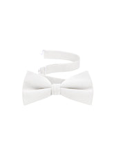 Load image into Gallery viewer, Ivory  Satin Formal Accessory Set with Bow Tie, Cummerbund &amp; Pocket Hanky by S.H.Churchill
