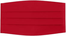 Load image into Gallery viewer, Red Silk Formal Cummerbund &amp; Pre-Tied Bowtie Boxed Gift Set
