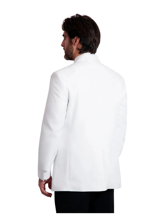 White Dinner Jacket - Classic 1 Button Shawl Lapel