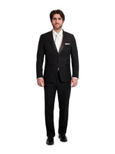 Load image into Gallery viewer, S.H. Churchill Men&#39;s Black Notch Lapel Tuxedo Jacket
