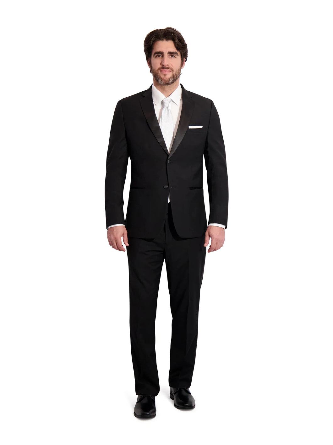 S.H. Churchill Men's Black Notch Lapel Tuxedo Jacket