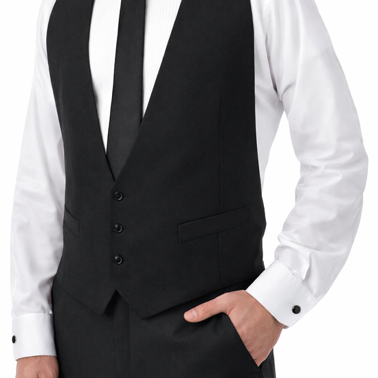 Backless Tuxedo Vest - Black – Fine Tuxedos Backless Tuxedo Vest - Black – Fine Tuxedos