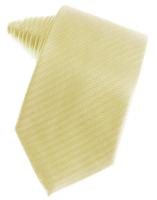 Banana Herringbone Satin Formal Neck Tie
