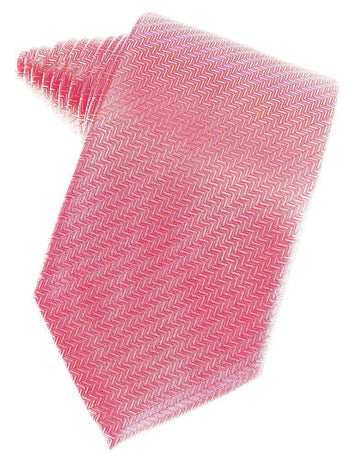 Bubblegum Herringbone Satin Formal Neck Tie