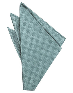 Cloudy Herringbone Formal Pocket Square