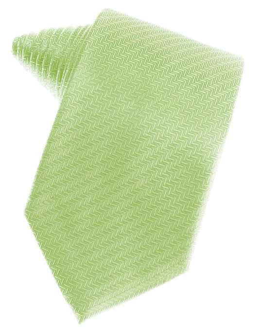 Kiwi Herringbone Satin Formal Neck Tie