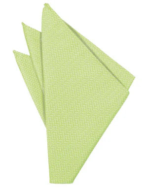 Kiwi Herringbone Formal Pocket Square