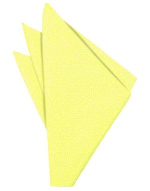 Lemon Herringbone Formal Pocket Square