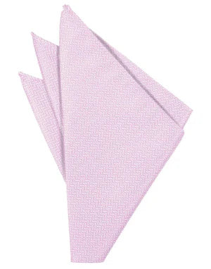 Pink Herringbone Formal Pocket Square