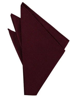 Merlot Herringbone Formal Pocket Square