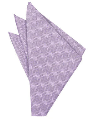 Lavender Herringbone Formal Pocket Square