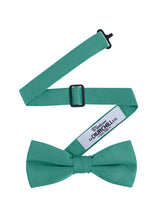 Load image into Gallery viewer, Emerald Green Satin Formal Accessory Set with Bow Tie, Cummerbund &amp; Pocket Hanky by S.H.Churchill
