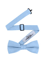 Load image into Gallery viewer, Light Blue Satin Formal Accessory Set with Bow Tie, Cummerbund &amp; Pocket Hanky by S.H.Churchill
