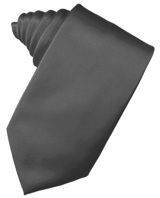Pewter "Premier" Satin Formal Neck Tie