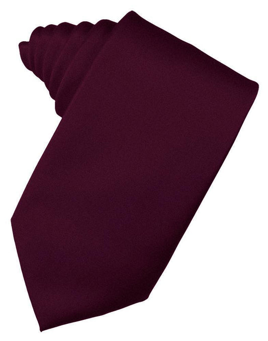 Wine "Premier" Satin Formal Neck Tie