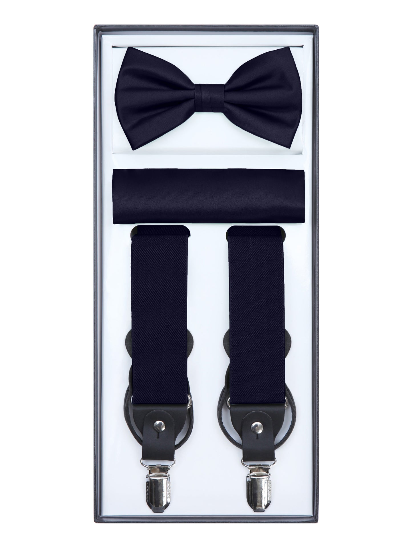 Boy's Navy Blue Suspender Set