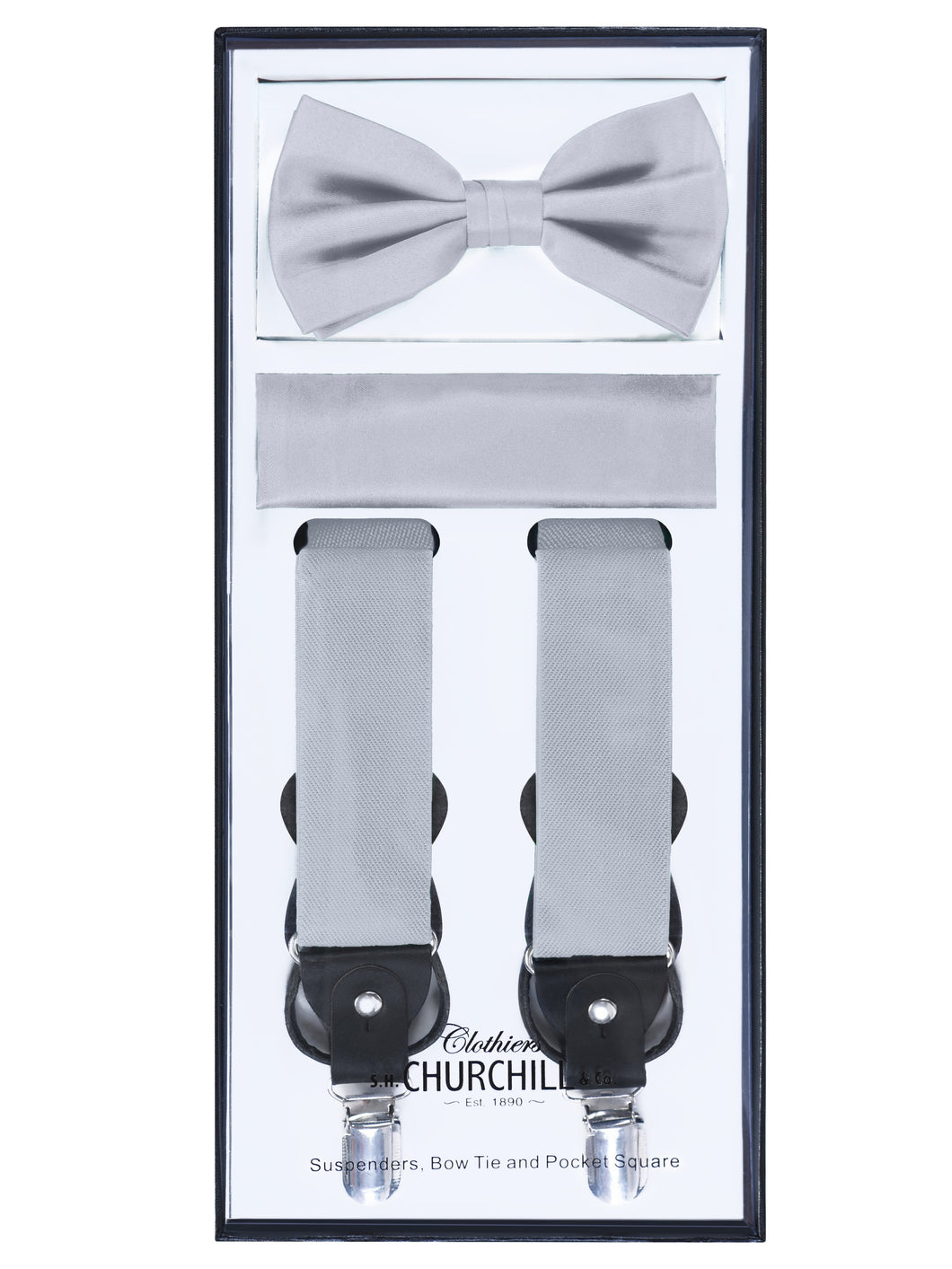 Boy's Silver Suspender Set