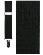 Load image into Gallery viewer, Formal Mylar Clip Tuxedo Suspenders (Black)
