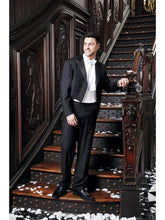 Load image into Gallery viewer, Black Peak Premium Stretch Blend Tailcoat - Includes Formal Trousers - Big and Tall Sizes Available
