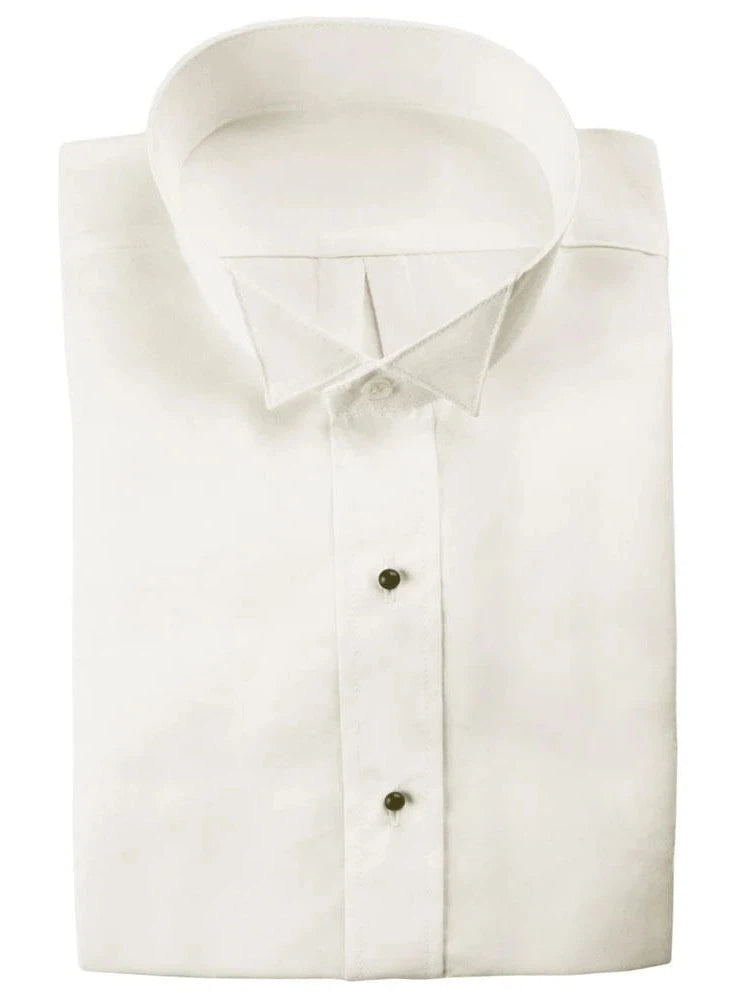 Big & Tall IVORY Tuxedo Shirt | Wing Collar | On Sale Now! – Fine Tuxedos