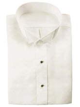 Load image into Gallery viewer, Men&#39;s Ivory  Wing Collar Non-Pleated Tuxedo Shirt - Big and Tall

